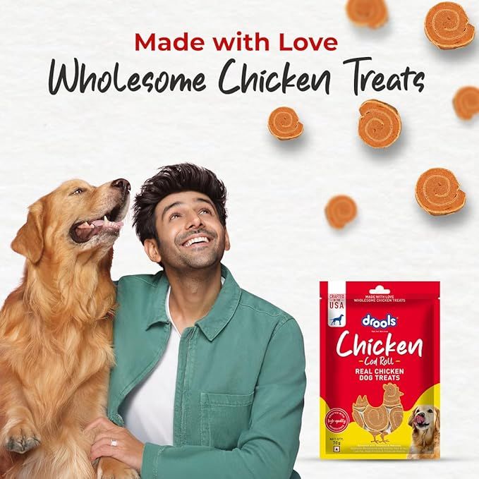Drools Real Chicken Cod Roll Dog Treats 70gms Pack of 3 - Image 5