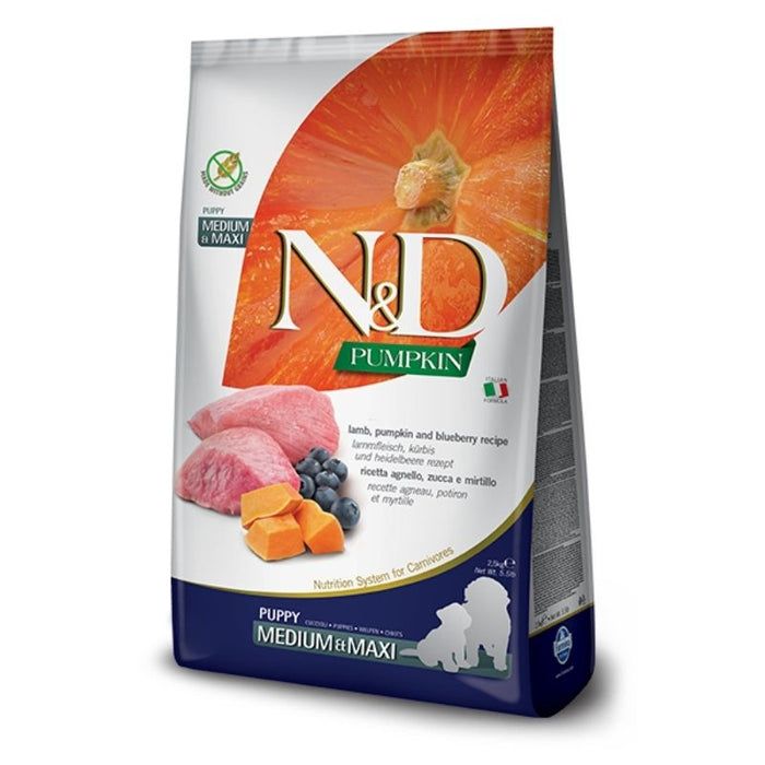 Farmina-nd-pumpkin-adult-medium-maxi-dog-food-lamb-blueberry-pumpkin - Image 2